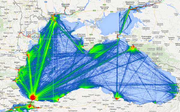 El mar negro y las líneas de comunicación marítima